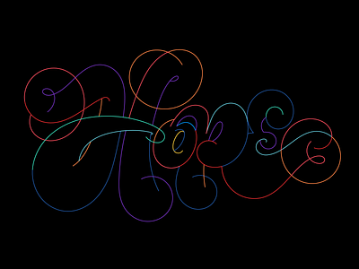 Hope colorful customtype graffiti handlettering hope illustration letter letterform lettering type typography vector