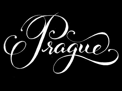 Prague brush brushpen calligraphy handlettering lettering prague type