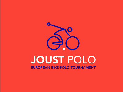 Bike Polo logo bicycle bike cycling fixed hipster joust logo mallet polo wheel