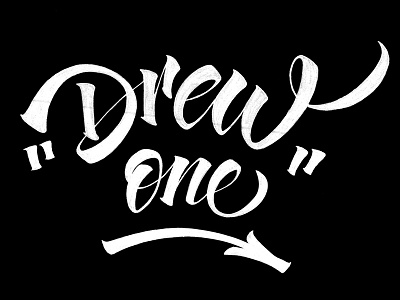 Drew One tag brushpen caligraffiti caligraphy customtype graffiti handlettering handwriting lettering tag tombow typography writing