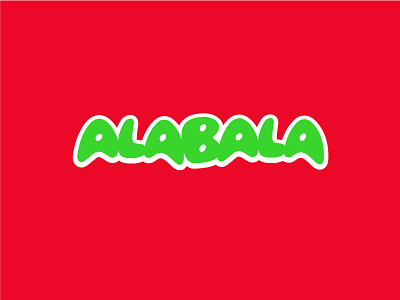 Alabala brand branding colorful fun lettering logo type typographic