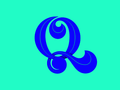 Q 36daysoftype curves custom glyph intersections letter lettering lines smooth type typography