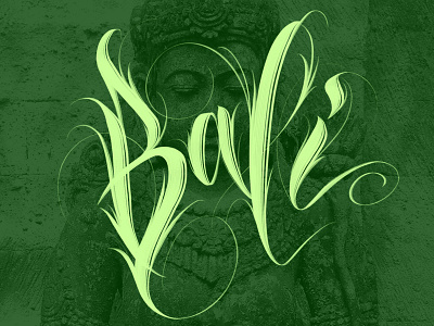Bali bali brushlettering brushpen calligraphy gestual handlettering handwriting lettering travel type typography writing
