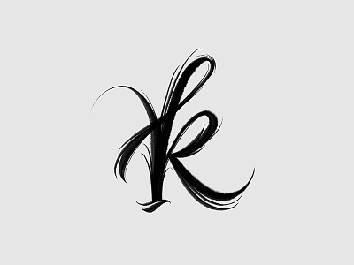 K 36daysoftype customtype glyph letter letterform smooth type typedesign typography vector