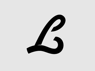 L 36daysoftype customtype glyph letter letterform smooth type typedesign typography vector