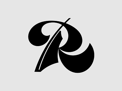 R 36daysoftype customtype glyph letter letterform smooth type typedesign typography vector