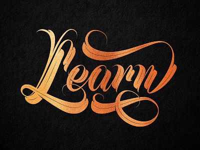 Learn cursive curves customtype glyph learn lettering letters swash typeface typography vector