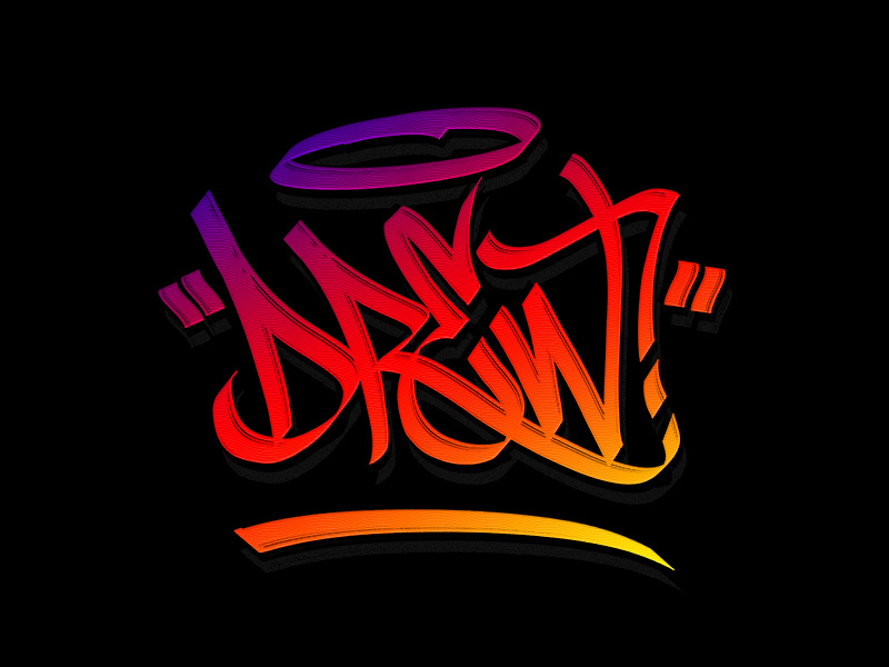 Drew Tag calligraphy letters wildstyle handwriting letterforms flow handlettering handstyle lettering tag graffiti graffitti