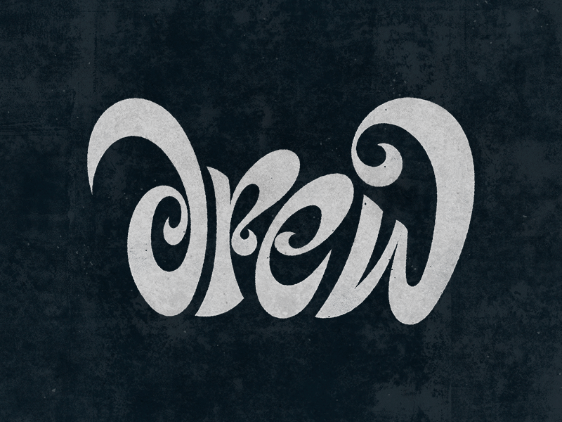 Drew Vintage calligraphy smooth typedesign typelettering vector design letterform customtype letter glyph type lettering typography