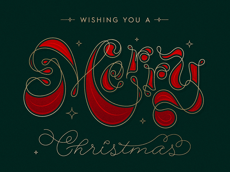 Merry Christmas custom merrychristmas christmas typedesign letterform customtype smooth illustration calligraphy vector lettering letter type typography