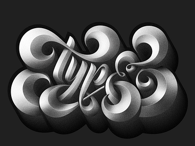 Type black white custom customtype glyph grain handlettering illustration letter letterform lettering smooth type typedesign typography vector