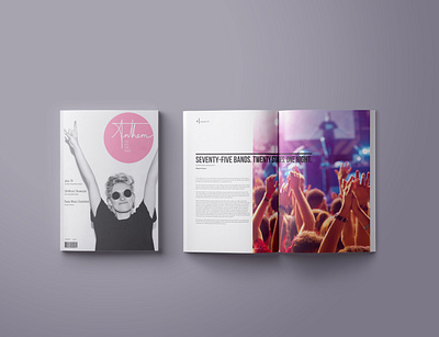 Anthem Magazine Layout branding design editorial design graphic design layout logo magazine design music typography