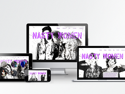 Nasty Women graphic design prototyping responsive design uiux ux uxdesign web design website wireframing