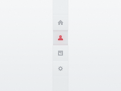 Sidebar Menu Concept bar concept detail flat glow icon interface light menu side ui user