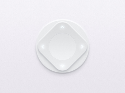 Directional pad arrows button design glow interface pad ui user white