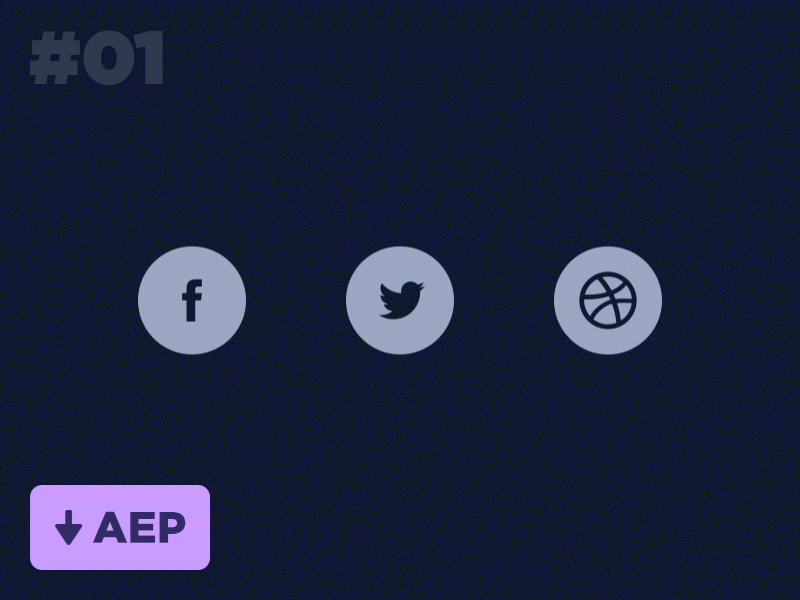 [AEP] Daily Animations #01 animation button clean design flat free freebie icon photoshop