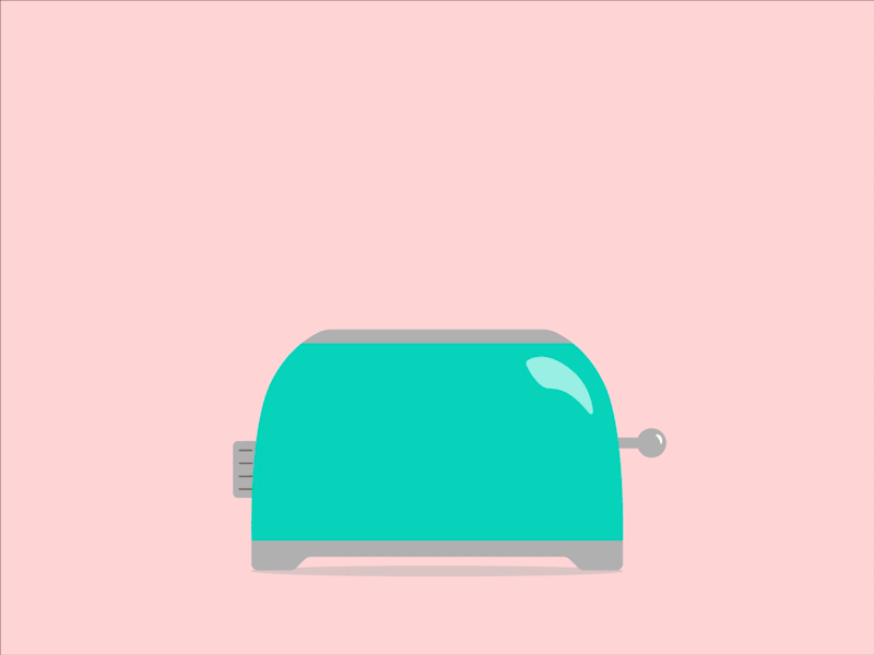 Toast time aftereffects animation illustrator kawaii kawaii art motiongraphics toast toaster