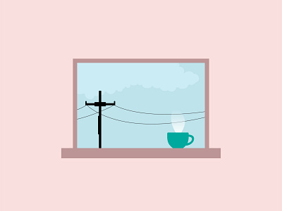 01 Windows project aftereffects animation bluesky city coffe design illustration illustrator lofi motiongraphics quarantine quarantinelife window windows