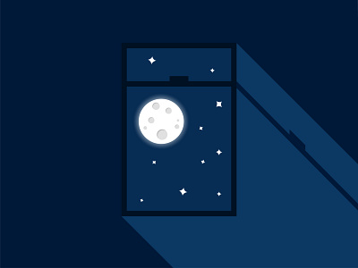 07 Windows project aftereffects animation design illustration illustrator lofi moon motion motiondesign motiongraphics night quarantine quarantinelife stars window windows
