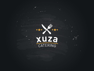Xuza Catering Logo beverages brand design catering food and drink identity design logo