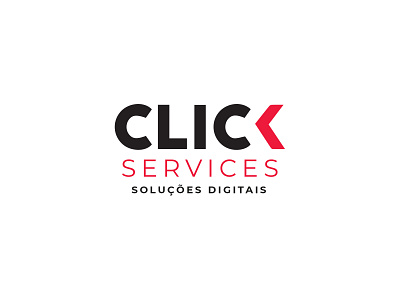 Click Services logo brand design click digital identity design logo mozambique technology