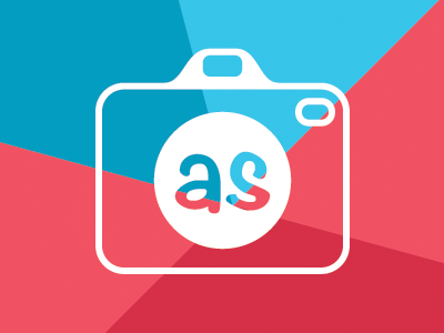 Amy Shoots Photos (Inverted) camera geometric initials logo monogram photography