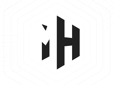 Logo design for Mashive (v.2) h logo hex hexagon hive logo logotype m logo negative negative space