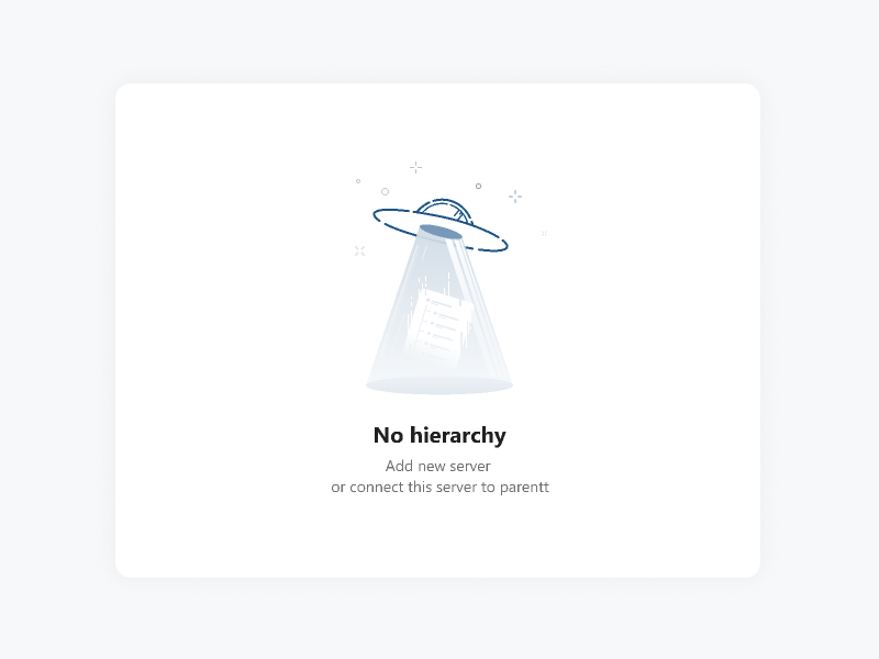 Empty screen hierarchy artwork illustration emptystate ufo null empty screen empty