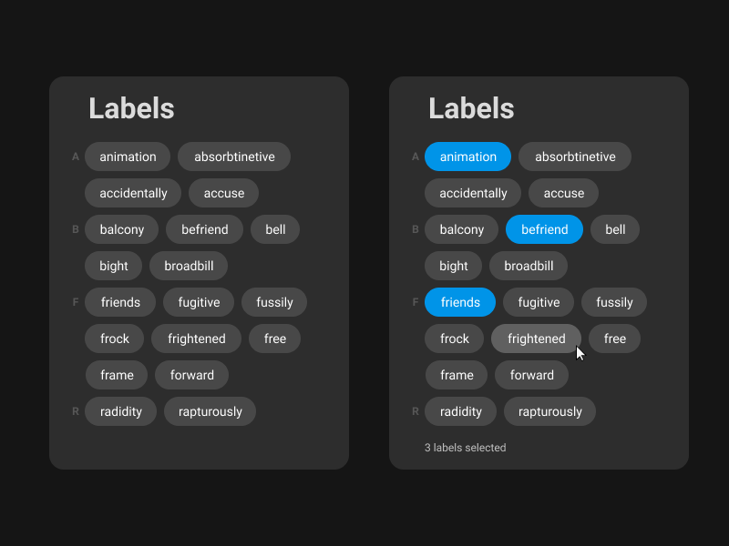 Rebound of " See Merged Entities" uidesign labels label tag design tag line tag