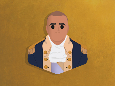 George Washington broadway character design fan art george washington hamilton hip hop illustration music