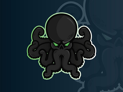 Octopus Mascot Logo brand branding character design cthulhu design hydra illustration logo mark mascot octopus sports vector