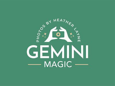 Gemini Magic brand camera design gemini hands illustration logo magic mark photographer photography vector