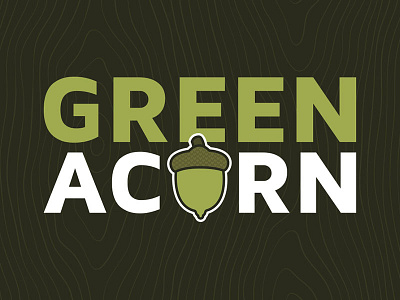 Green Acorn acorn agency brand branding green landscape lawn care logo mark