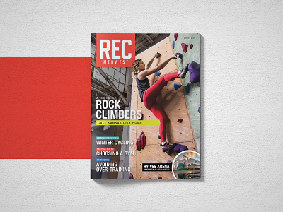 REC Midwest Winter 2019 branding climbing cover cycling gym magazine midwest outdoors publication recreation running sports spread trails training