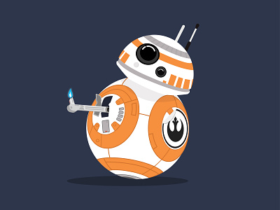 BB-8 bb 8 disney droid fan art graphic design illustration star wars vector