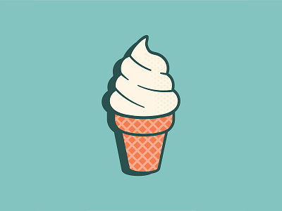 D'Creamery Mark brand branding design icecream illustration logo mark retro vintage