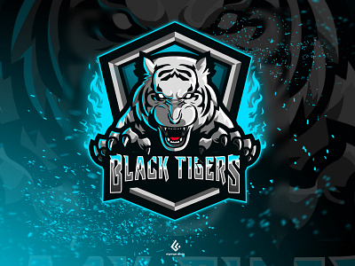 (SOLD) Black Tigers adobe illustrator adobe photoshop design logo esports esports logo illustration mascot mascot design twitch youtube