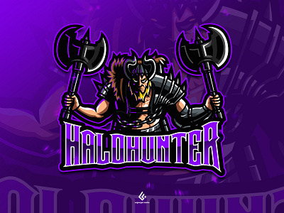 HALOHUNTER adobe illustrator adobe photoshop brand design character charcter design design logo esport logo esports logo illustration mascot mascot character mascot design twitch logo vector youtube