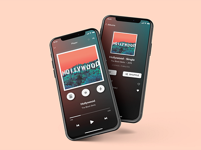 Music Player App - BaseBooster Redesign ver.2 gradient design ui