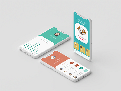 Health management app app design mobile ui