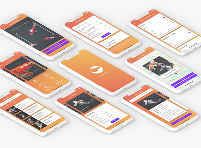 Nishikigoi - Mobile Application app branding design material design ui