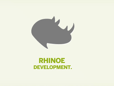 Rhinoe Development (Simple Version) grey logo rhino