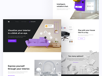 Smart Interior Design Service - Landing Page