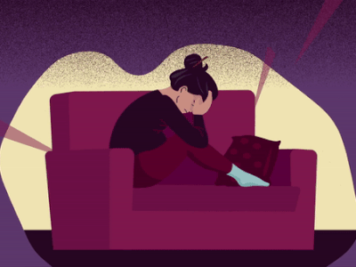 Motion Cuts 459 | MonkeyBusiness animation animation 2d animation after effects character cry crying depression design illustration motion motion design motion graphics sad sofa woman