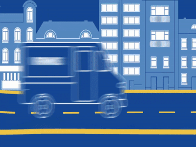 Motion Cuts 536 | MonkeyBusiness animation animation 2d animation after effects blue car illustration line money motion motion design motion graphics truck