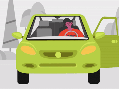Motion Cuts 562 | MonkeyBusiness animation animation 2d animation after effects beetle car citric design front illustration motion motion design motion graphics woman