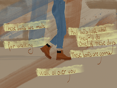 Are u ready boots boots illustrator lyrics nancy sinatra photoshop songinspo those boots are made for walking