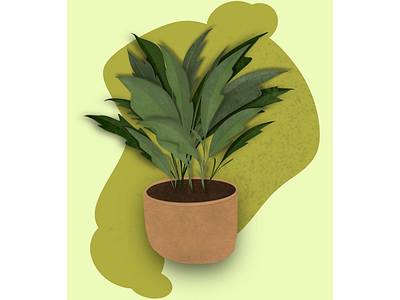 A plant brown drawing earth green illustration leaves plant procreate