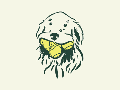 Tennis Guy dog illustration tennis