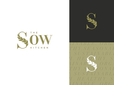 SOW Reject brand branding grain identity logo natural plant based rustic sketch sustainable typography vegan vegetarian wordmark